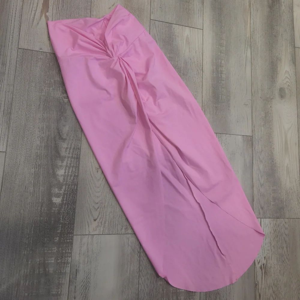 SKIMS Light Pink Swim Coverup Cinched Skirt-HOT ITEM! - Picture 6 of 8